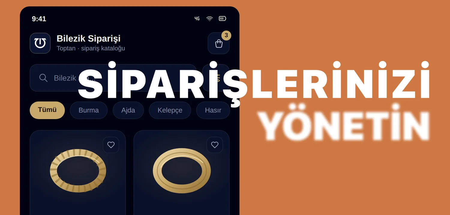 Sipariş uygulaması yönetim paneli ve sipariş takip ekranı